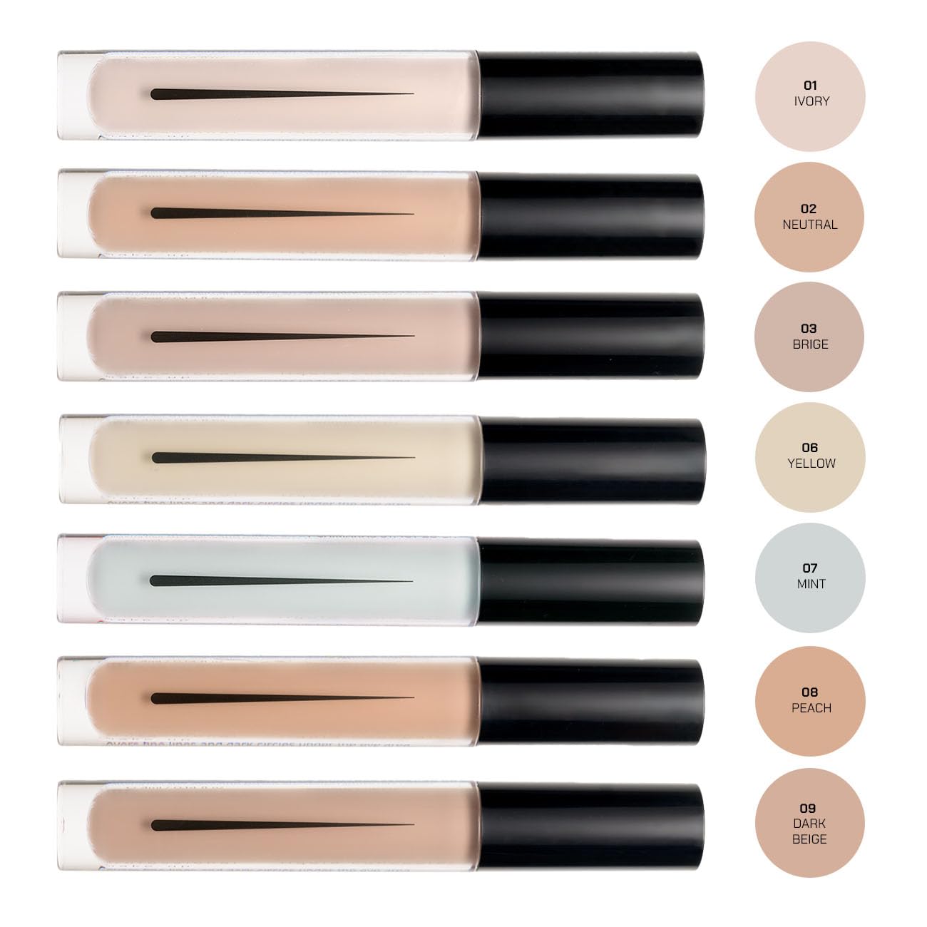 Radiant Professional Illuminator Concealer Color Corrector & Dark Spot Remover - Works with Natural Liquid Makeup Foundation & Bronzer Powder - Concealer Stick & Eye Primer - (08) Peach