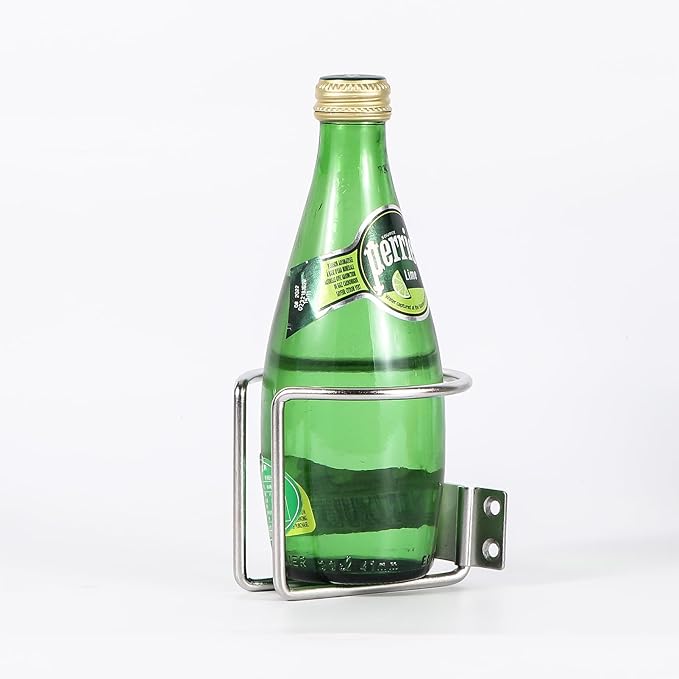 Marinebaby 2 pcs Boat Cup Holder,Stainless Steel Universal Drink Holders,Suitable for Boat,Truck,RV,Tractor,Outdoor Wooden Swing. (Silver)