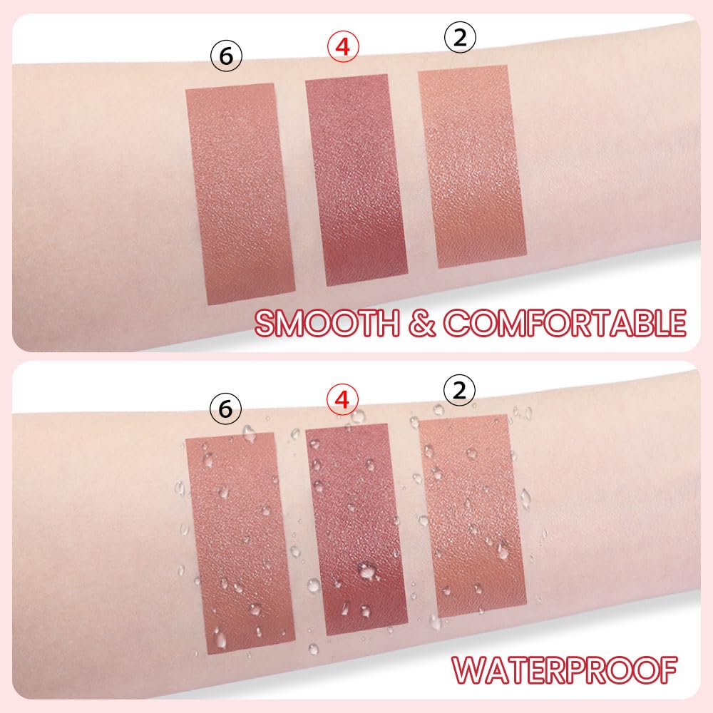 BINGBRUSH Crayon Matte Longwear Lipstick Pack Set,Moisture Smooth Color Stick Ultimate Lip Pencil Stain Crayon for Makeup Collection - Waterproof Velvet Long Lasting Lipstick Gloss for Women(04#)