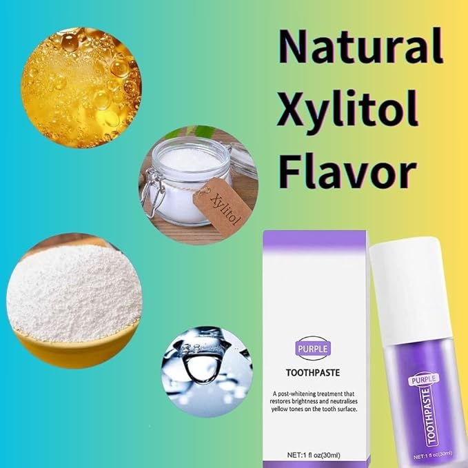 Purple Toothpaste for Teeth Whitening, Purple Toothpaste, Purple Teeth Whitening Toothpaste, Colour Correcting Toothpaste for Teeth whitening, Teeth Whitener