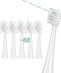 Replacement Brush Heads for WaterPik Sonic-Fusion 2.0 Flossing Toothbrush (SF-03/SF-04) and Sonic-Fusion Flossing Toothbrush (SF-01/SF-02),5 Count White with Covers