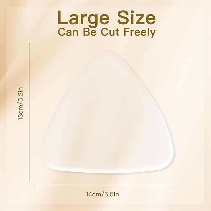 1PC Triangle Silicone Chest Wrinkle Pads for Décolleté – Reusable Anti-Wrinkle Chest Patches for Women – Firming & Hydrating Silicone Pads for Chest Lines – Medical-Grade & Eco-Friendly