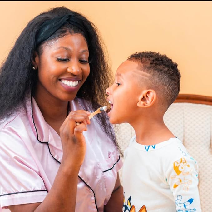 Eco-Friendly Bamboo Extra Soft Toothbrush for Adults, 20,000 Ultra Soft Bristles for Sensitive Gums, Nano Manual Toothbrush with Natural Floss Included, Pack of 4.