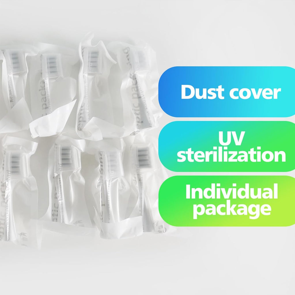 GTHUNDER 8Pcs Electric Toothbrush Heads Suitable for Oclean.with Hygienic Caps,Vacuum-Packed.Fits Adapted for All Oclean Models x pro Elite, X, X Pro,Flow,F1,Air 2(White)