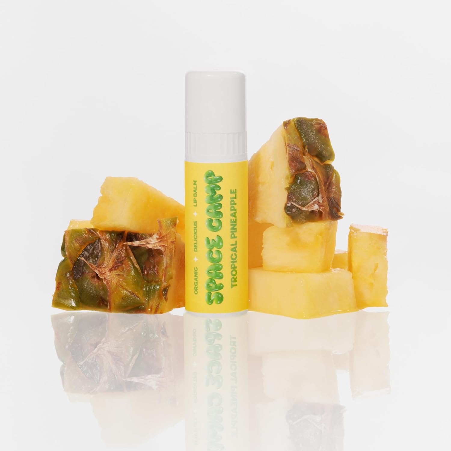 Wellness Jumbo Lip Balm - Tropical Pineapple Organic Flavored Balm (2 Pack)