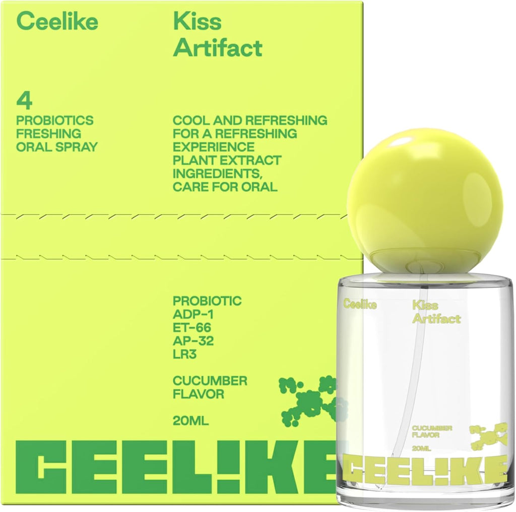 Oral Spray – Fresh Breath, Dual Cooling Experience & Convenient On-The-Go Design – Perfect for Freshening Breath Anywhere, Anytime (Cucumber, 1 Count)