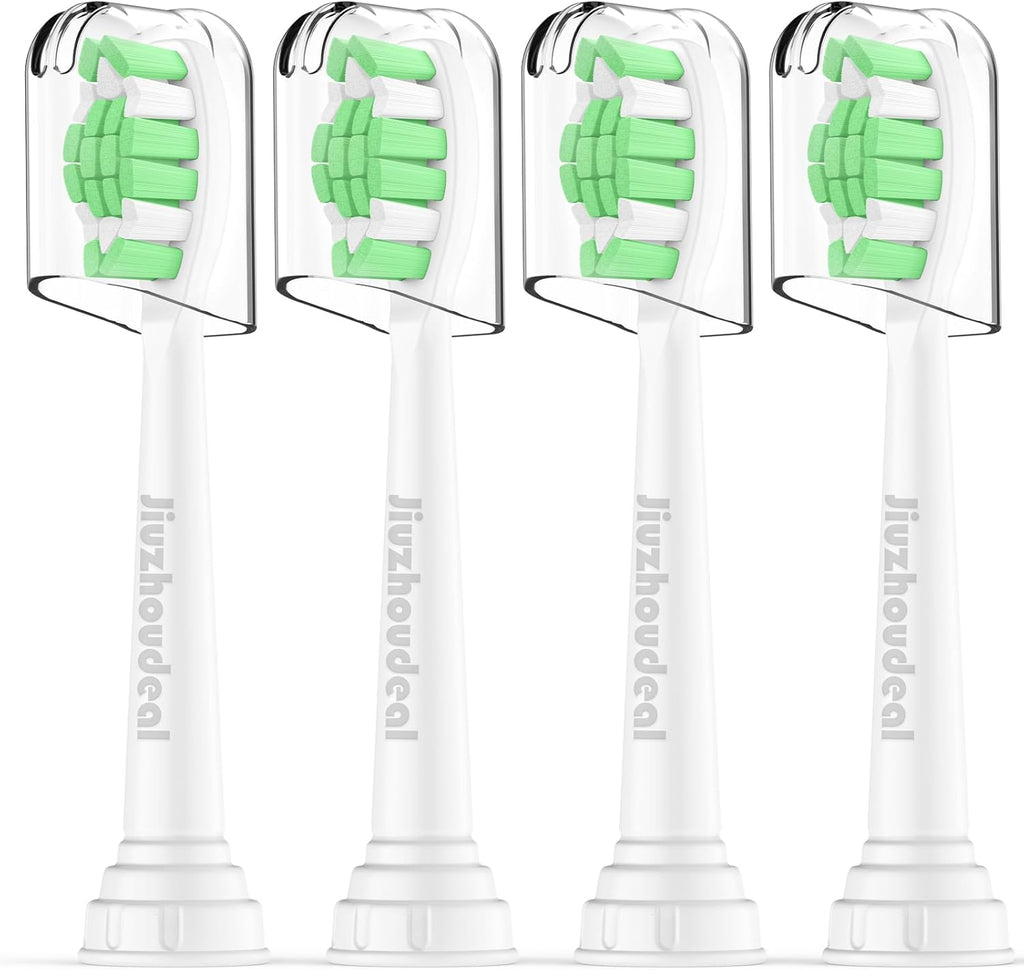 Replacement Heads for Philips Sonicare Toothbrush, Replacement Brush Heads Compatible with Phillips Sonicare Electric Toothbrush, 4-Pack, White