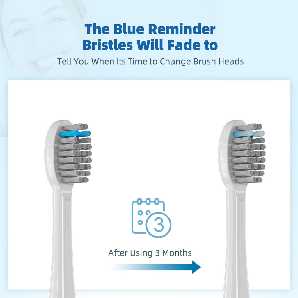 Replacement Flossing Toothbrush Heads(6-pc) Fit for Waterpik Sonic Fusion 2.0 SF-01, SF-02, SF03 & SF-04 Tooth Brush Refill Pisonicleara