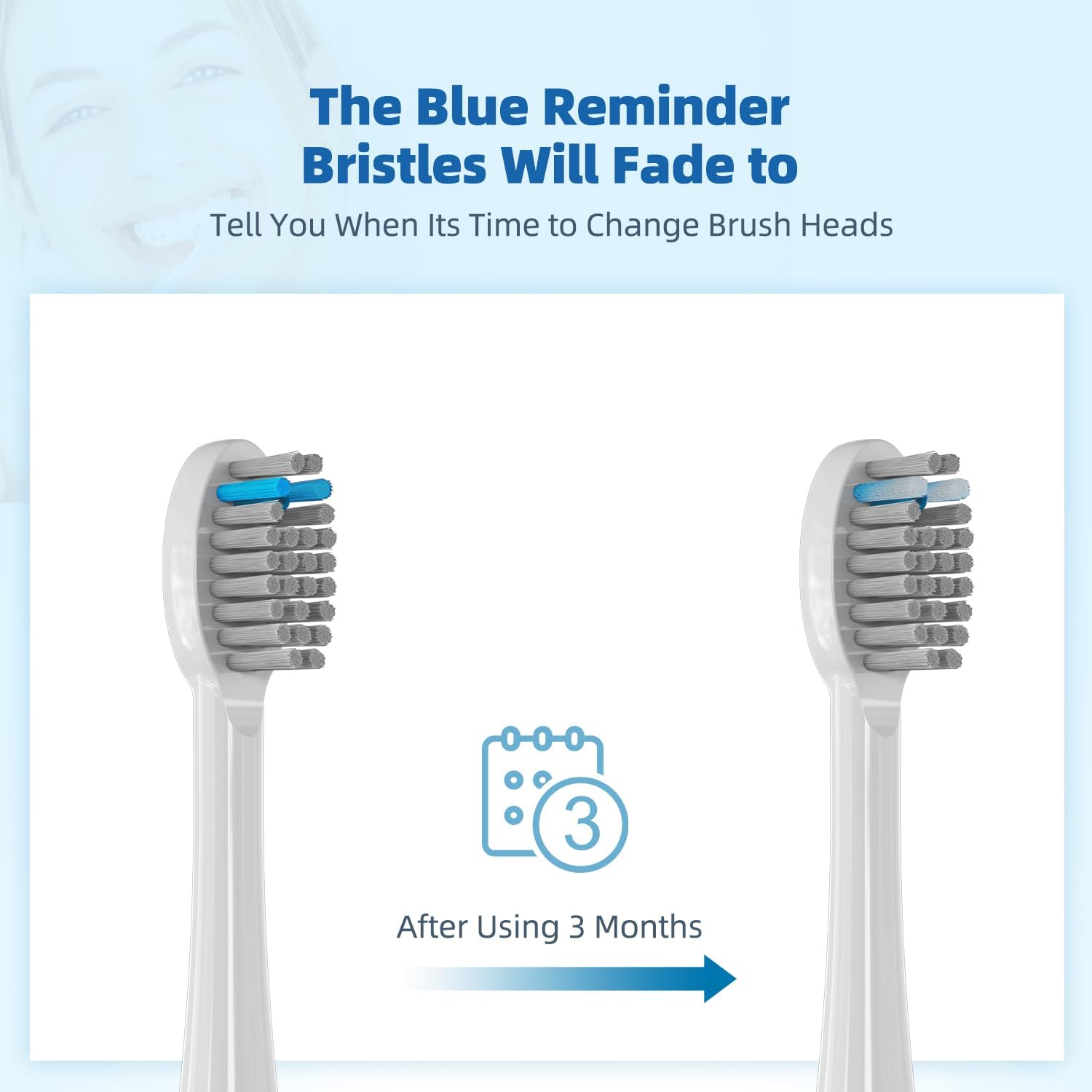 Replacement Flossing Toothbrush Heads(6-pc) Fit for Waterpik Sonic Fusion 2.0 SF-01, SF-02, SF03 & SF-04 Tooth Brush Refill Pisonicleara