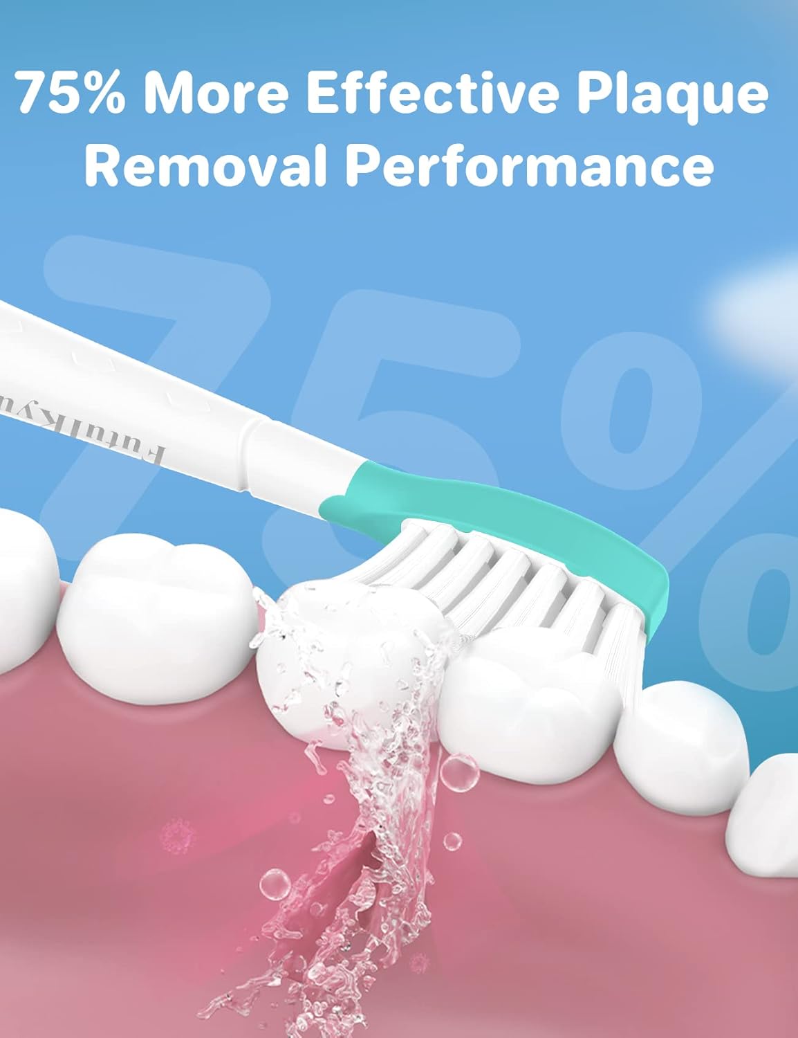 FutulkyUS Kids Replacement Brush Heads for Philips Sonicare: Electric Soft Toothbrush Head Compitable with 4100, Standard Head for Boy Girl Over 7 Years Old, 6 Pack