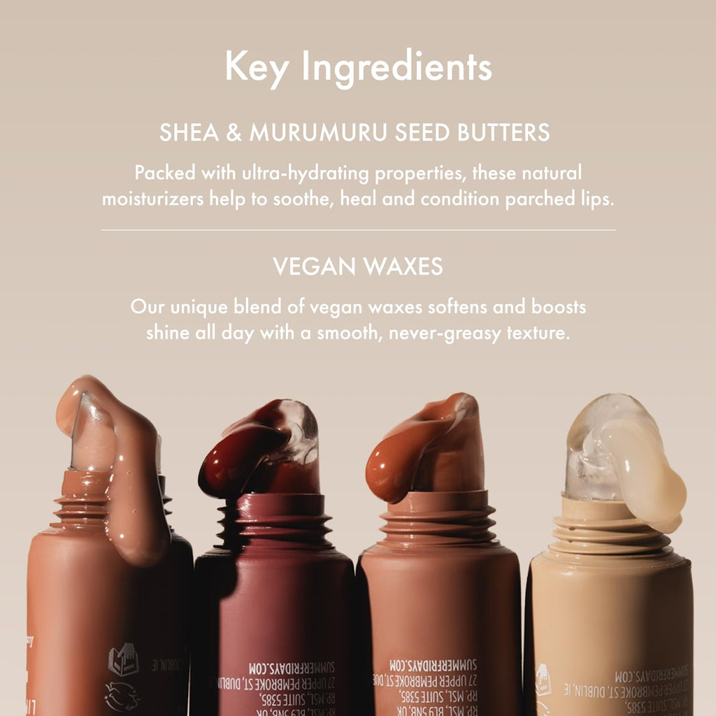 Summer Fridays Tinted Lip Butter Balm - Conditioning Vegan Lip Balm for Instant Moisture, Shine & Hydration - Sheer-Tinted, Soothing Skincare - Brown Sugar (.5 Oz)