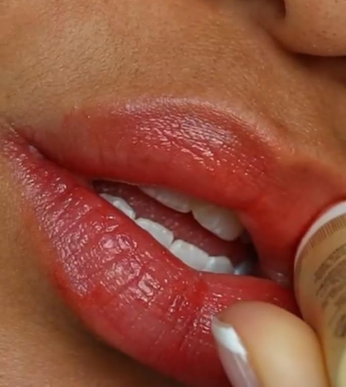 Organic Lip Stain, Zero-Waste Vegan Lip Stain in Fig, Pomegranate or Guava .30 oz / 8.45 g Long Lasting, Toxic Free, (Pomegranate)