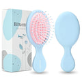 Mini Hair Brush, Detangling Hairbrush for Dry and Wet Hair, Small Size Travel Detangler Brush for Girls Boys Kids Women Men for All Hair Types (Blue)
