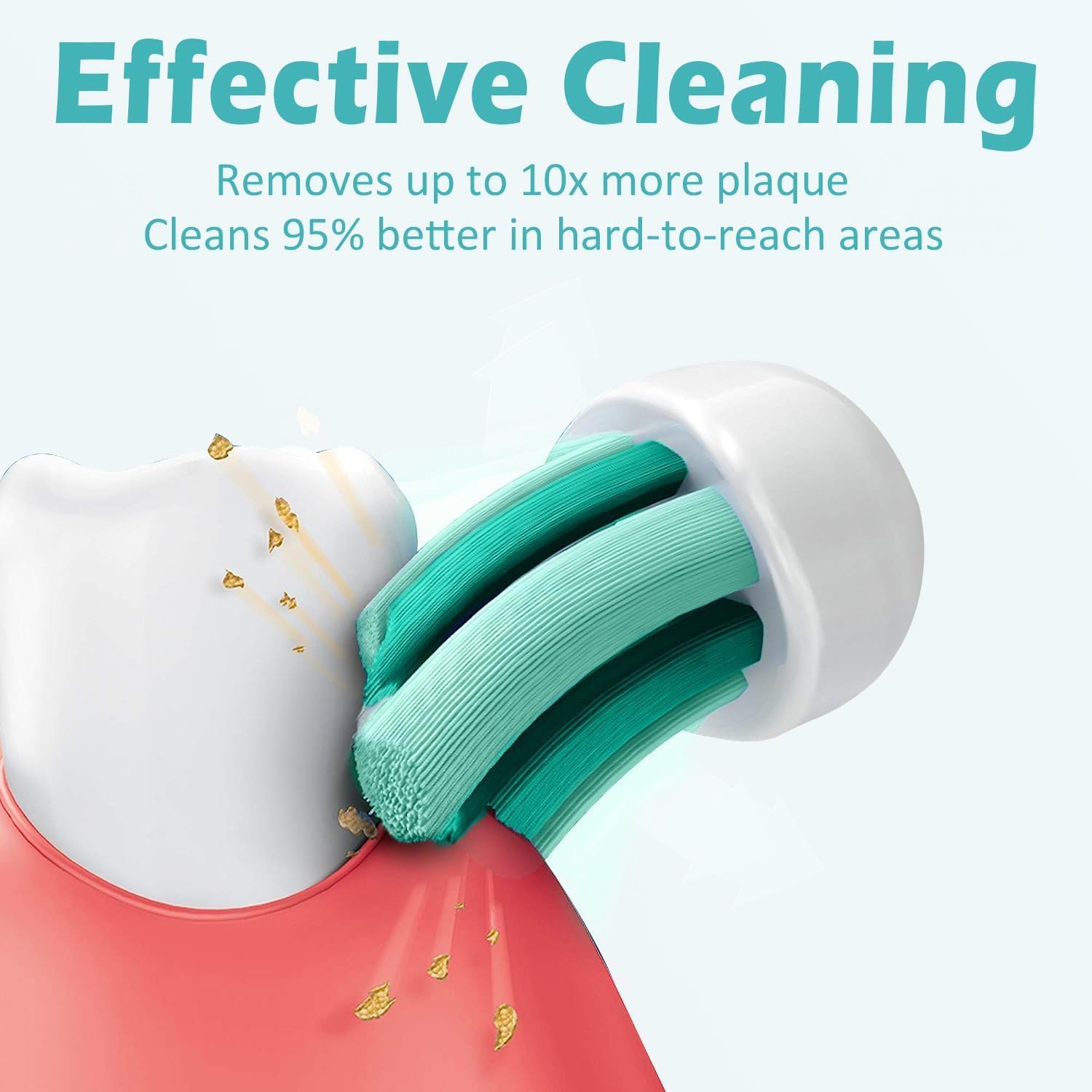 Replacement Toothbrush Heads Compatible with Philips Sonicare – Gentle & Effective Electric Tooth Brush Refill for Plaque Control, 10 Pack