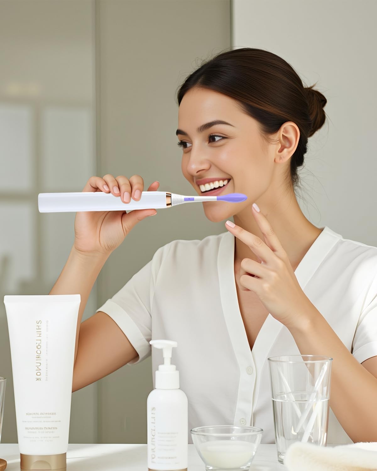 Replacement Toothbrush Heads Compatible with Philips Sonicare Click-on Handles, Multi-Coloured Silicone Wrapped Brush Heads Refills, with Covers, 12 Pack