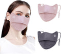 2Pcs UV Face Mask, Sun Masks for Women, Cooling Breathable Face Cover for Outdoors, Washable Reusable