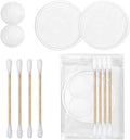 Travel Cotton Swabs Set Portable,Hotel Vanity Kit Individually Wrapped,Vanity Kit Travel,Include Cotton Swabs Cotton Balls,Cotton Rounds for Ear,Cosmetics,Makeup Remover,Nail Polish Remover (50)