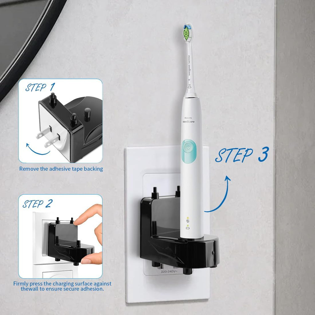 Wall Charger for Philips Sonicare Electric Toothbrush, Wireless Electric Toothbrush Wall Charger for Philips Sonicare HX6100/ HX3000/ HX6000/ HX8000/ HX9000 Series (Black)