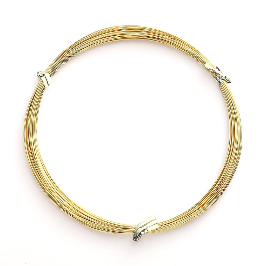 14K Gold Plated Wire 0.5mm 10 Meters Bead Cord for Bracelet Necklace Charm Beading Jewelry Making Findings