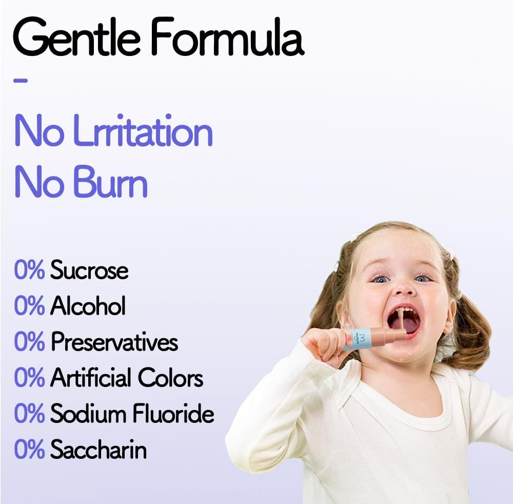 TooToo Kids Oral Spray, Toddler Toothpaste Helper for Newborn to Kids, Natural Grape Flavo