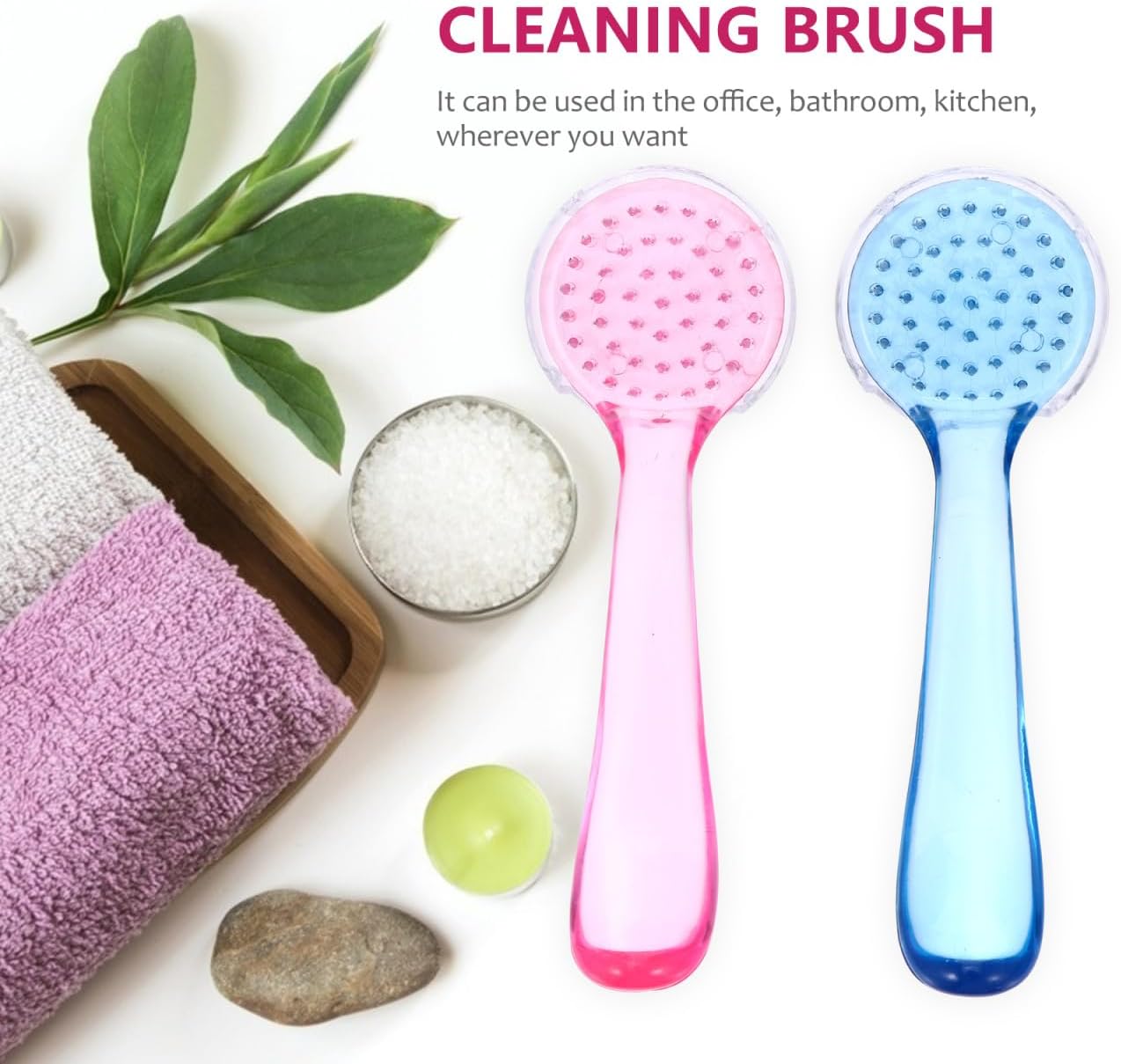 NOLITOY 10pcs Facial Cleansing Brush, Soft Bristle Exfoliator Wash Scrubbers for Skin Care Makeup Removal