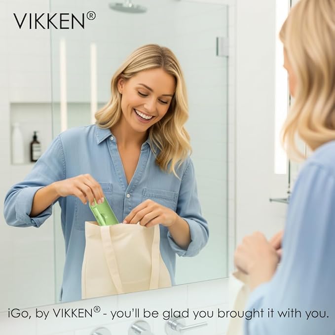 VIKKEN® 250ml iGo X Portable Travel Bidet USB-Type C Rechargeable Electric Mobile Handheld Ultra Strong Water Spray Personal Hygiene Self Care for Men & Women