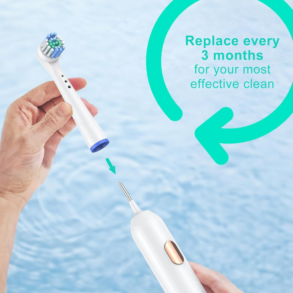 Safcare 8pcs Replacement Brush Heads Compatible with Oral B Electric Toothbrushes (YE638)