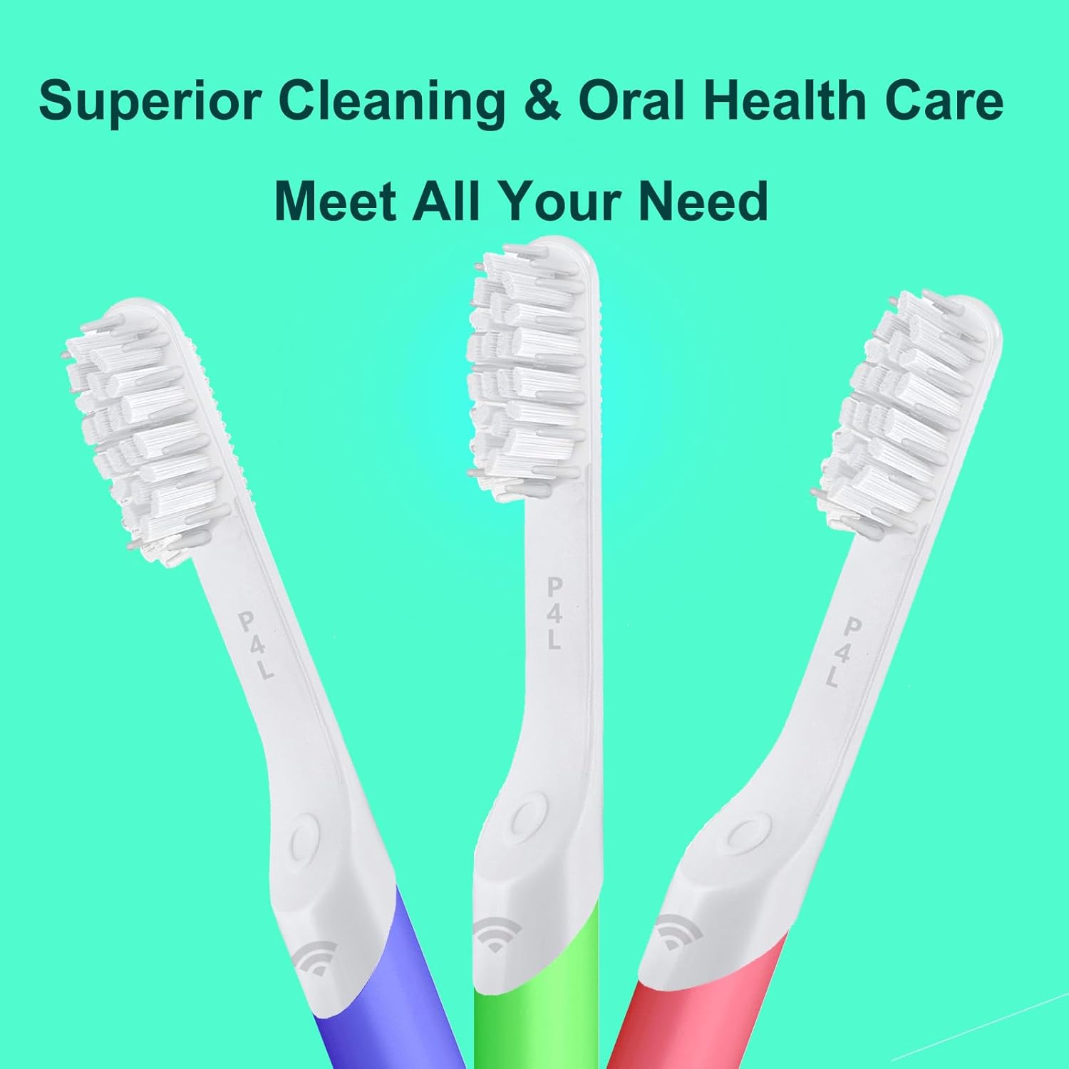 4-Pack White Toothbursh Replacement Head Compatible with Quip Styled Electric Brush Refill Brush Head Soft