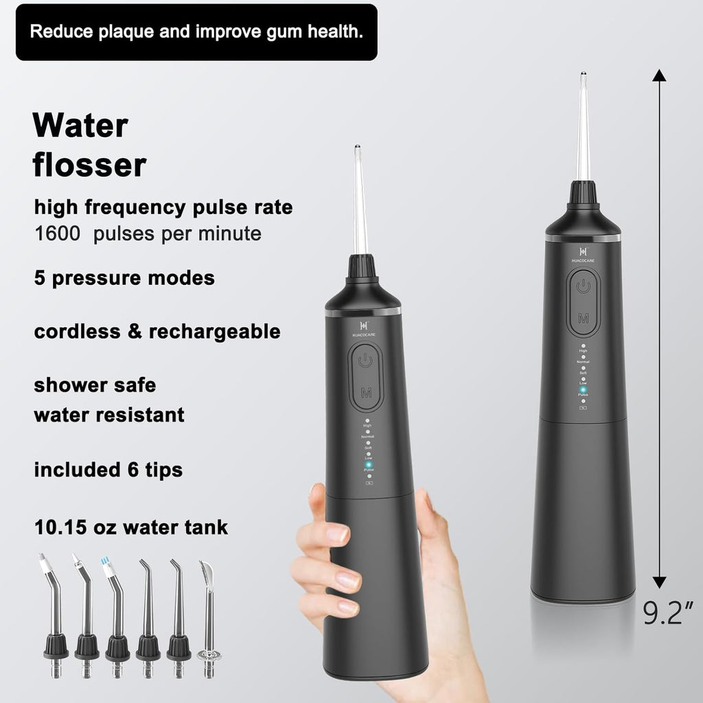 Upgraded Model Water flosser and Electric Toothbrush Combo-5 Brushing & Flossing Mode-Game-Changer for Your Oral Care Routine.2-in-1 Oral Clean Kit-for Teeth Cleaning and Gum Health