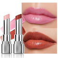 2Pcs Tinted Lip Balm Moisturizing Lipstick – Soft Pale Pink & Cool Plum Red Sheer Hydrating Lip Color for Dry Lips – Nourishing Lip Balm for All Women with a Subtle Natural Scent (S01 & S04)