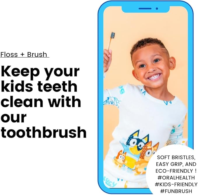 Eco-Friendly Bamboo Extra Soft Toothbrush for Adults, 20,000 Ultra Soft Bristles for Sensitive Gums, Nano Manual Toothbrush with Natural Floss Included, Pack of 4.