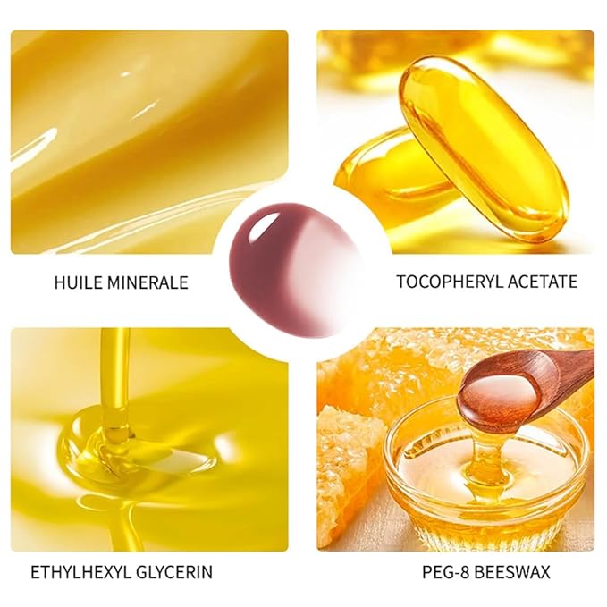 Browm Honey Butter Lip Stain Tinted Lip Gloss,Shine Moisturizing Plumper Liquid Lipstick for Women,Natural Nourishing Hydrating Lip Balm for Dry Lips,Lightweight Lip Liner Care Makeup,Vegan #12