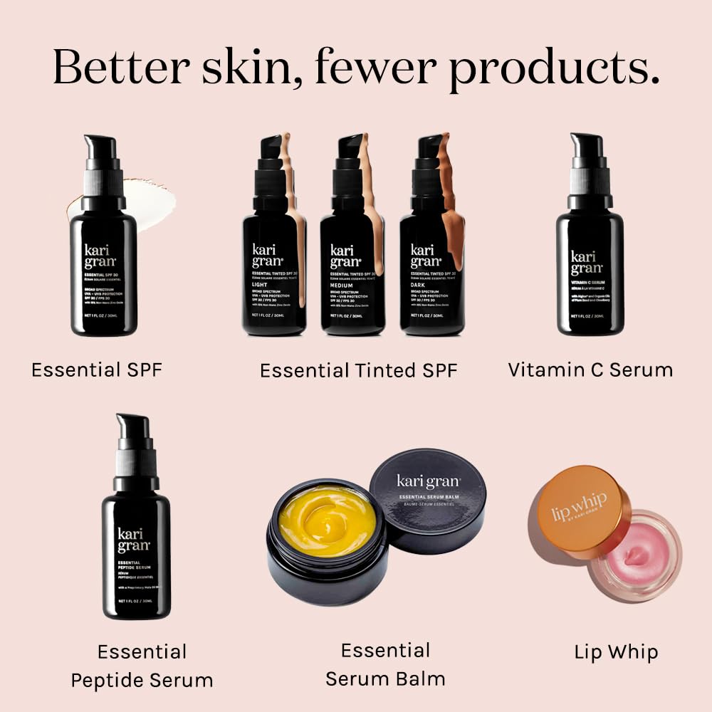 Kari Gran Lip Whip | Moisturizing Lip Balm with Organic Oils | Rich Buttery Texture, Hydrates & Protects | Non-GMO, Organic Ingredients, Made in USA | 2-Pack (Tinted Peppermint)