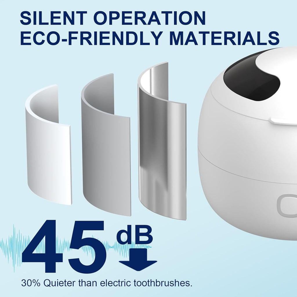 2025 Ultrasonic Retainer Cleaner Machine – 45kHz Retainer Cleaner for Night Guards, Mouth Guards, Dentures – 24W Dental Ultrasonic Cleaner with 4 Modes, 200ML – Great Gift for Braces Users