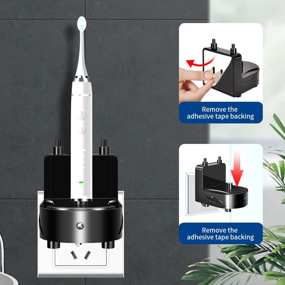 Charger Base for AquaSonic Electric Toothbrush, Wall-Mounted Waterproof Charger for AquaSonic Black/Vibe Series with Fast Charging & Universal Voltage - Easy Installation, Travel-Ready