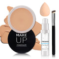 Under Eye Concealer for Dark Circles with Primer,Pot Concealer Full Coverage Tattoo Cover up Makeup,Nourishing and Moisturizing,Cruelty-free（03 Netural）