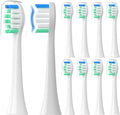 Replacement Toothbrush Heads Compatible with Philips Sonicare：10 Pack Soft Replacement Electric Brush Head for 4100 5100 6100 HX9023/65 W Optimal Plaque Control Snap-on System
