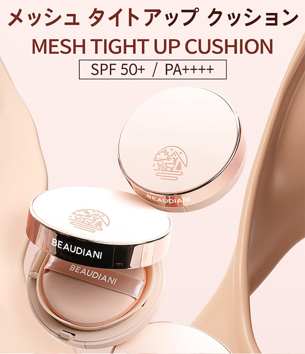 Mesh tight up cushion foundation 03, medium beige, Korean compact foundation, natural coverage, glow, sweat proof makeup, long lasting, all skin type