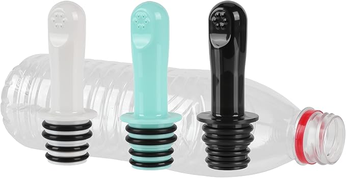 3 Pack Portable Travel Bidet, Toilet, Washing,Shattaf Bidet Water Sprayer, Compatible with Every Bottle (Short)