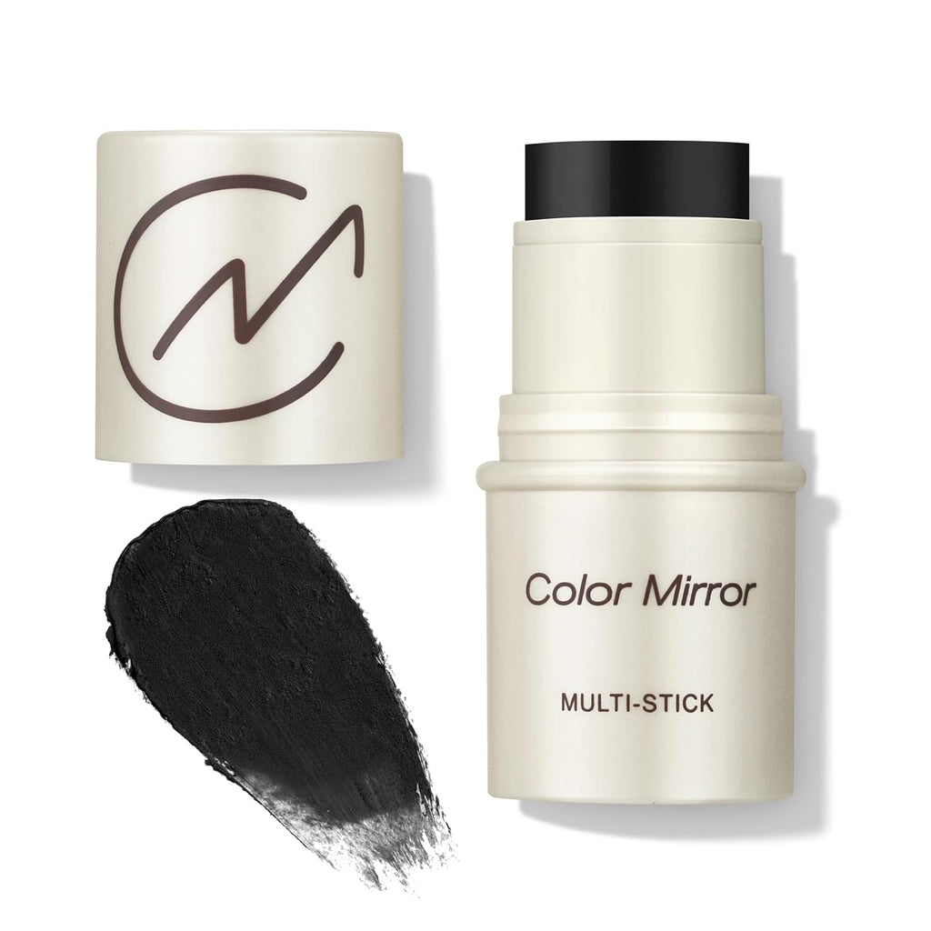 Multi-Use Makeup Stick - Blush, Lipstick, Eyeshadow & Highlighter For All Skin, Buildable Color, Long-Lasting, Lightweight, Natural Soft Finish(62 Dirty Black Matte), 0.158 oz