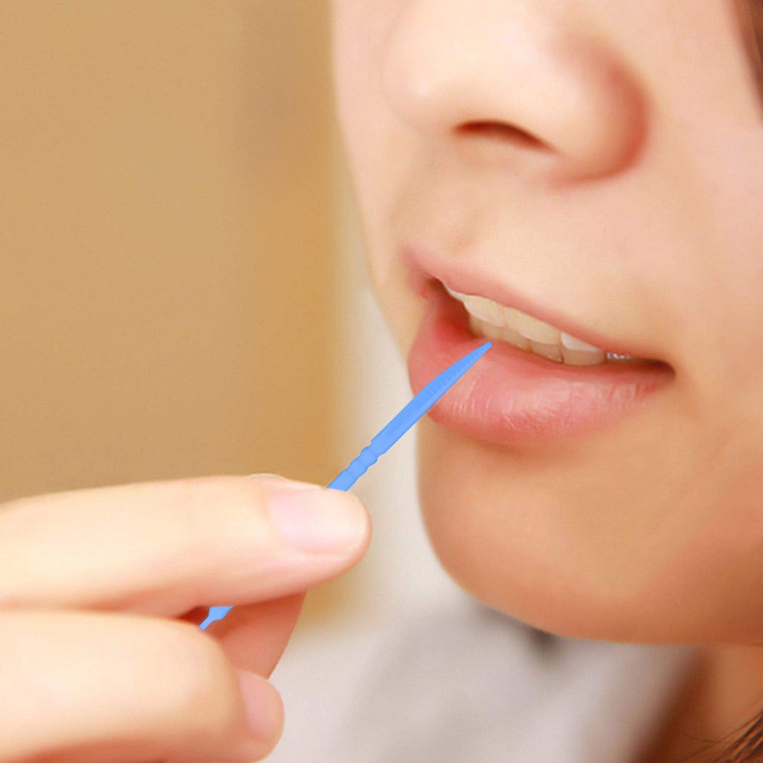 Coobbar 200pcs Double Head 50pcs/Box Dental Floss Interdental Toothpick Brush Teeth Stick Dental Oral Care Toothpicks