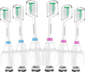 Toothbrush Heads for Philips Sonicare Replacement Brush Heads Medium Soft Dupont Bristles Electric Toothbrush Replacement Heads Fit E-Series Essence Xtreme Elite Advance and CleanCare, 6 Pack