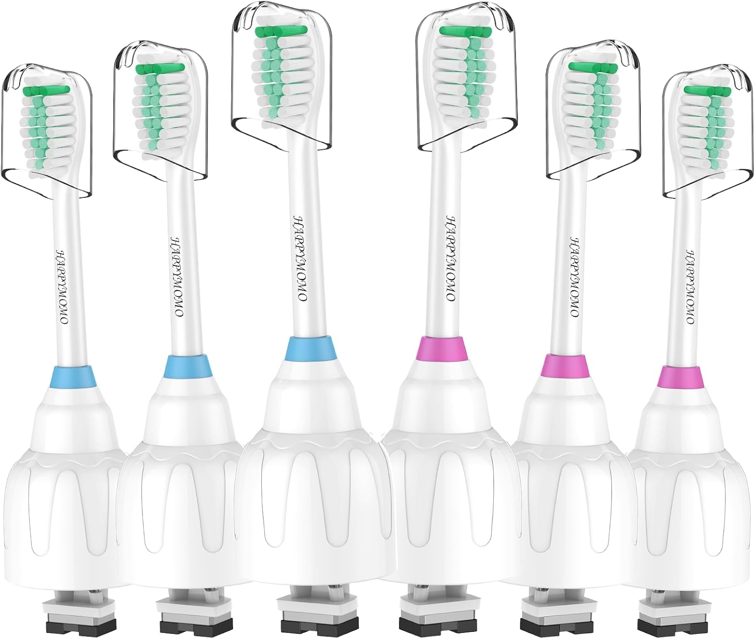 Toothbrush Heads for Philips Sonicare Replacement Brush Heads Medium Soft Dupont Bristles Electric Toothbrush Replacement Heads Fit E-Series Essence Xtreme Elite Advance and CleanCare, 6 Pack