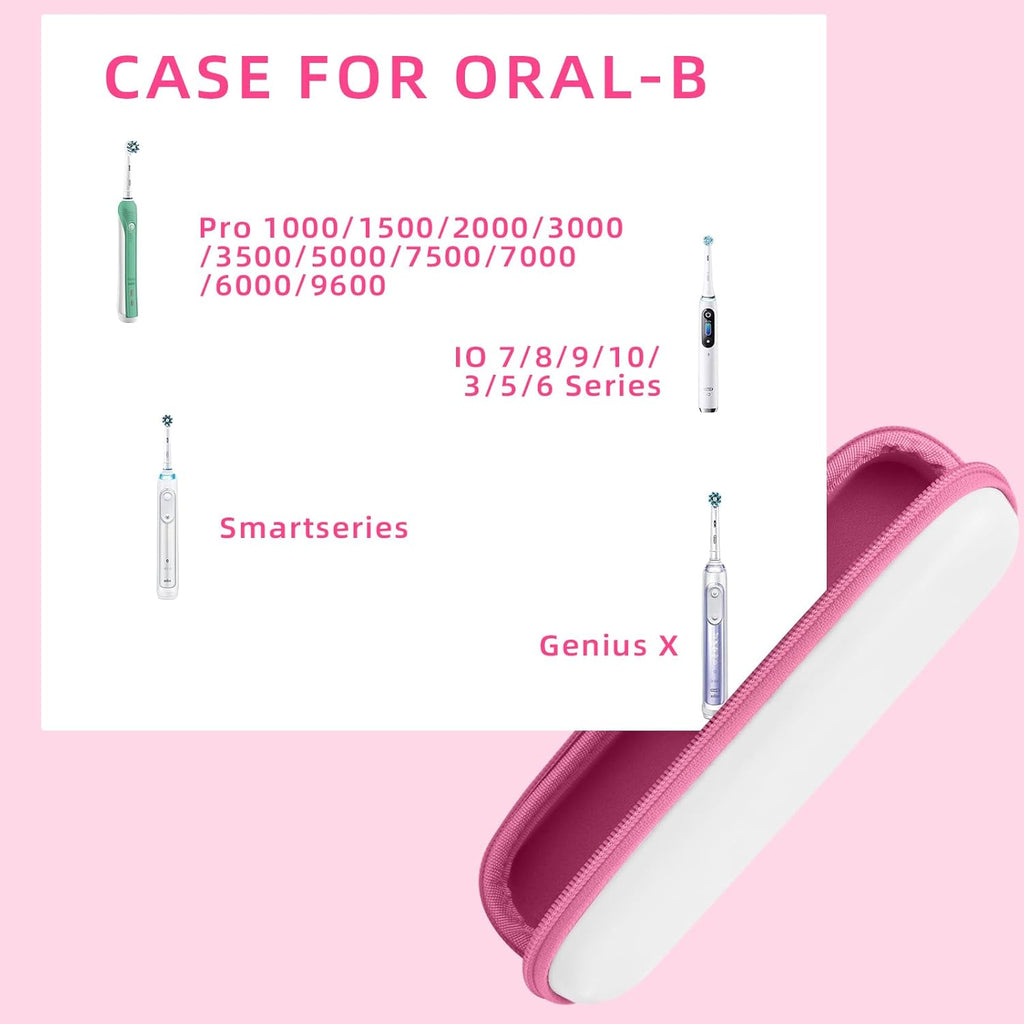 Stukcae Toothbrush Travel Case for Oral-B Pro 1000, 2000, 3000, 3500 Sonicare 4100, Hard Shell Portable Carrying Electric Toothbrush Protection Case