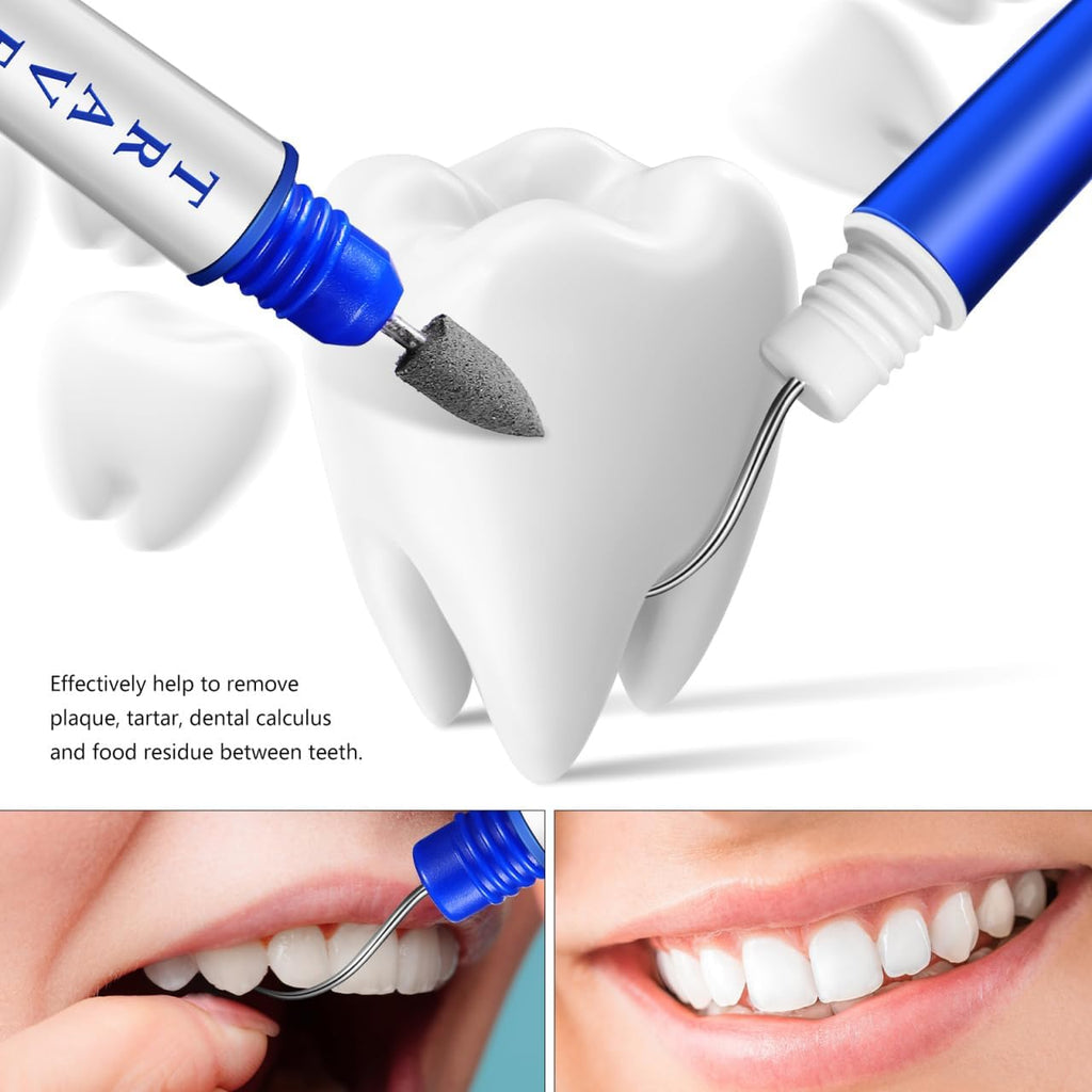 Teeth Hook Grinding Head Set - 4Pcs Tools for Teeth Cleaning Travel-Friendly Design for Oral Health Maintenance