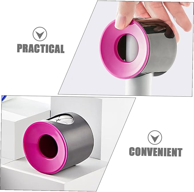 DOITOOL Wall-Mounted Electric Toothbrush Holder Adhesive Bathroom Toothbrush Rack Plastic Storage Stand No Drilling Installation Pink