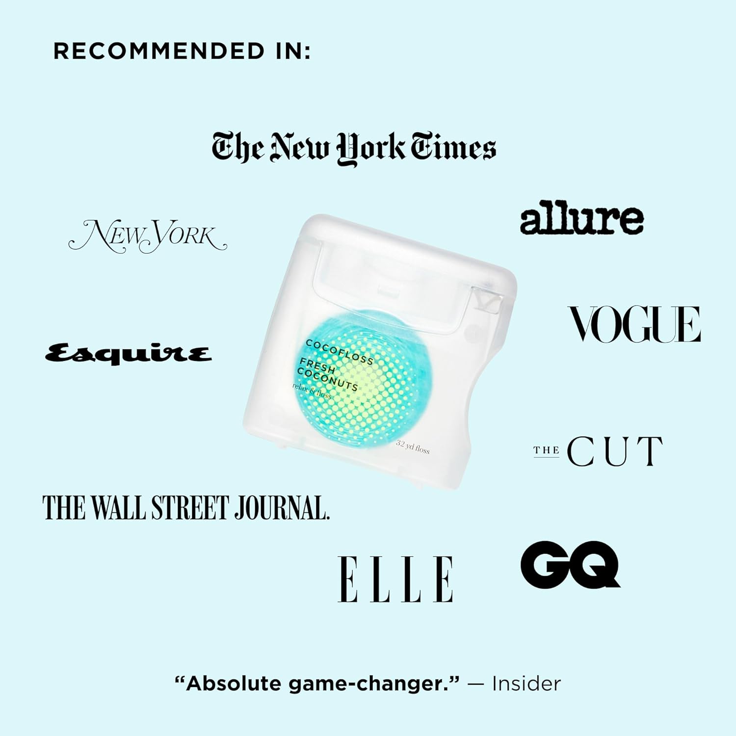 Cocolab Woven Dental Floss, Dentist-Designed Oral Care, Coconut Scent, Waxed, Expanding, Kid-Friendly String Floss with Coconut Oil, 4 Spools (33 yd Each)