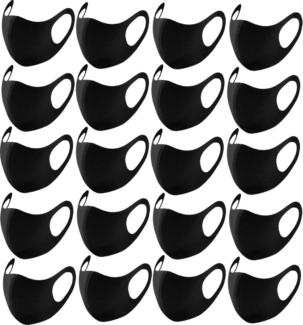 20PCS Light Weight Unisex Adult Fashion Face Covering, Reusable, Dust Proof, Washable, Cool Mixed Colors