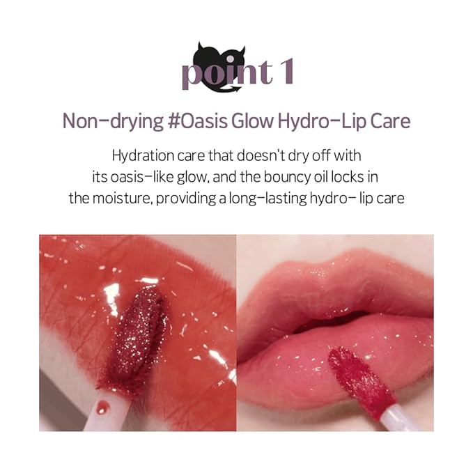 ETUDE Over Growy Lip Stain Tint, Mudder Red, 0.1 oz (3 g), Lipstick, Glossy Finish, Highly Moisturizing, Melotint, Plush, Glossy, Volume, Vegan Certified