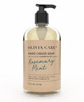 Olivia Care Hand Soap - Infused with Sage & Tea Tree Oil & Rosemary Mint Fragrance, Cleansing, Germ-Fighting, Moisturizing Hand Wash for Kitchen & Bathroom - 18.5 fl